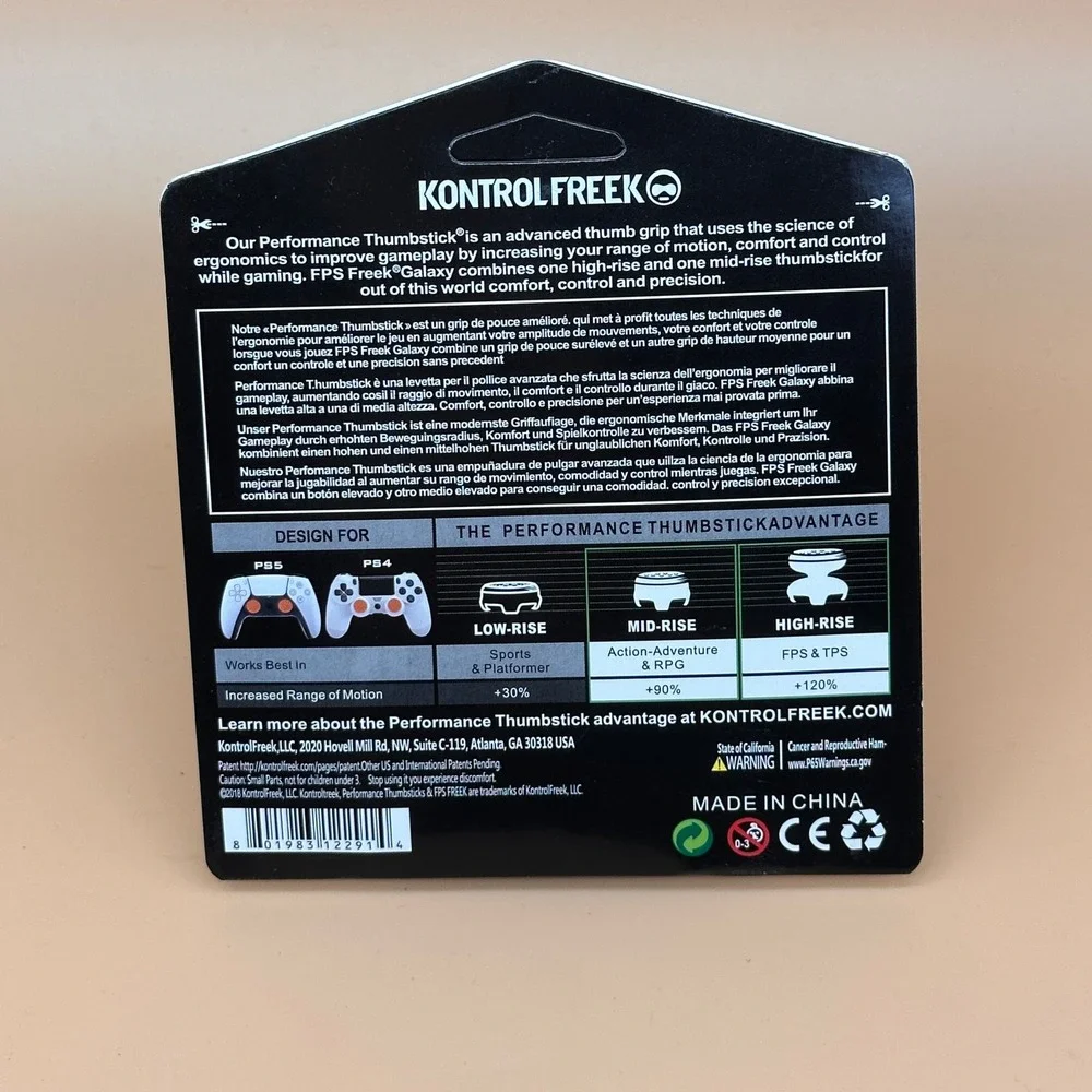 Performance Thumbsticks 1‎ High-Rise, 1 Mid-Rise Orange for PS4/PS5 Controllers